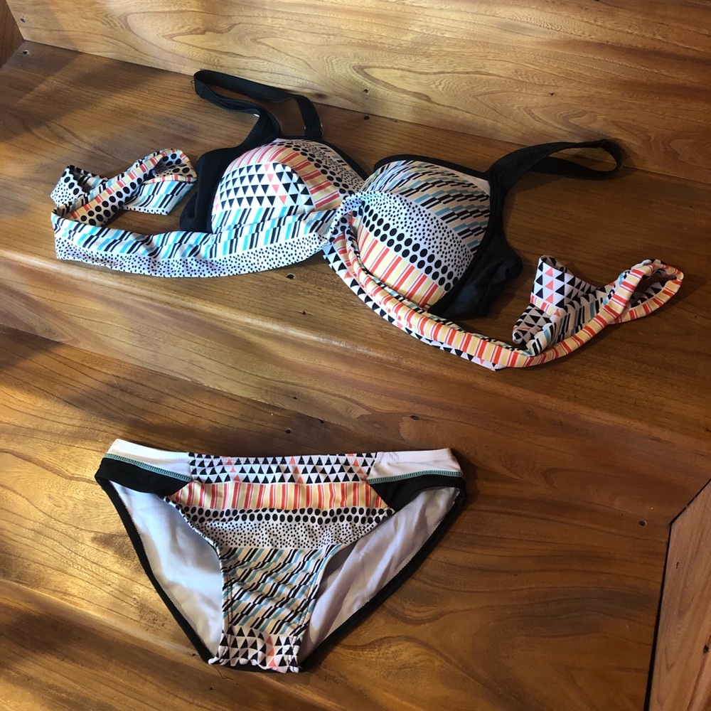 Printed Wrap-Around Bikini